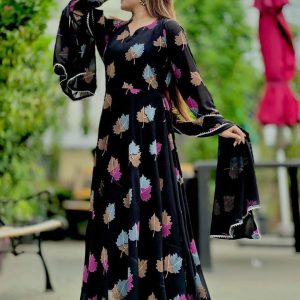 Black Gown Dress (3pis)
