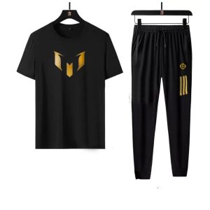 Casual O-neck T-shirts + Pants Tracksuit Set