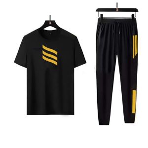 Casual O-neck T-shirts + Pants Tracksuit Set