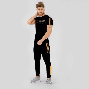 Casual O-neck T-shirts + Pants Tracksuit Set