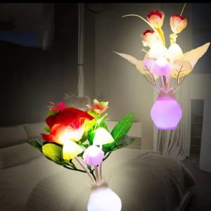 Color changing Plug-in LED Mushroom Dream Bed Lamp Sensor Led Night Light