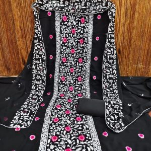 Embroidary georjet 4 pcs