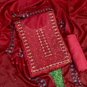 Embroidary georjet 4 pcs