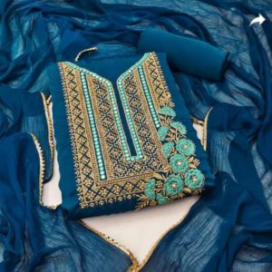 Embroidary georjet 4 pcs