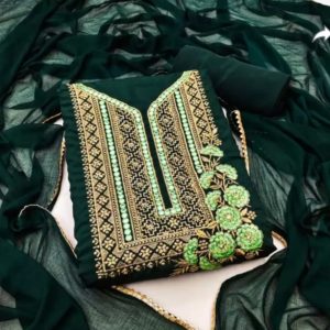 Embroidary georjet 4 pcs
