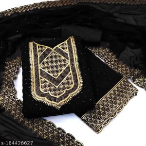 Embroidary georjet 4 pcs