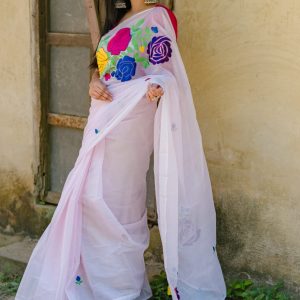 Embroidery Half Silk Sharee