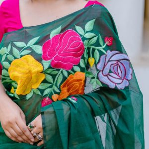 Embroidery Half Silk Sharee