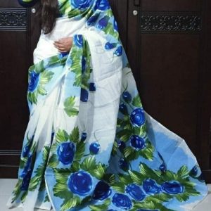 Half Silk Hand Print Sharee