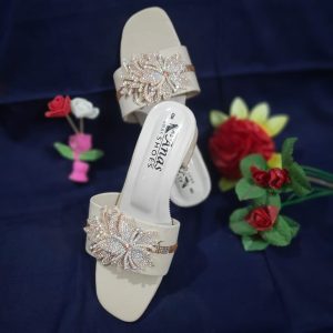 Heel Flower design women's party sandal