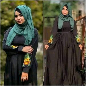 Stylish Embrodery Borkha(শুধু বোরকা)