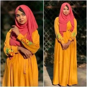 Stylish Embrodery Borkha(শুধু বোরকা)