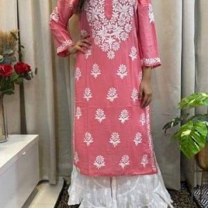 ইন্ডিয়ান আরি সুতার কাজ করা রেডিমেড থ্রি পিস