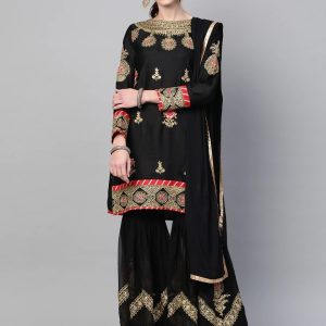 এমব্রয়ডারি শারারা ড্রেস