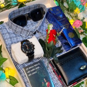 চেক শার্ট কম্বো সেট
