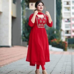 জর্জেট গাউন ফোর পিস