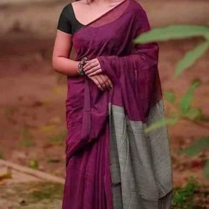 রুচিশীল ডিজাইন এন্ডি কটন সুতি শাড়ি