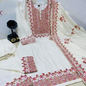 রেওন বুটা কটন থ্রি পিস
