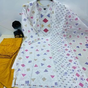 রেডিমেড কটন বুটিক্স থ্রি পিস