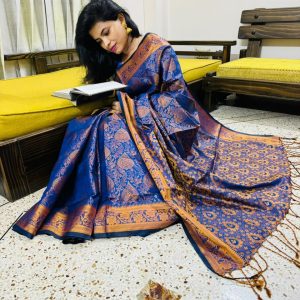 সিল্ক কাতান শাড়ি