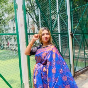 সিল্ক কাতান শাড়ি