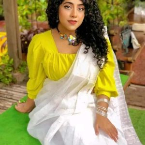 স্টাইলিশ চুমকি শাড়ি