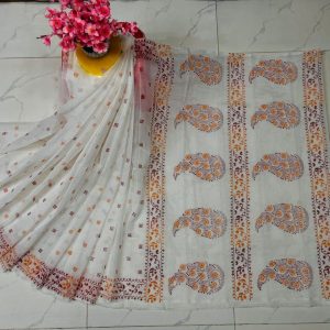 হাফ সিল্ক ব্লক প্রিন্ট শাড়ি কালেকশন