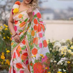 হাফ সিল্ক শাড়ি