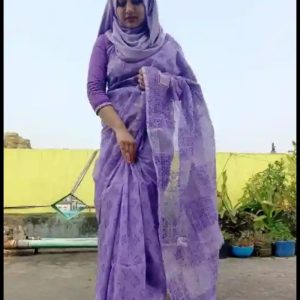 হাফ সিল্ক শাড়ি