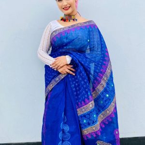 হাফ সিল্ক শাড়ি