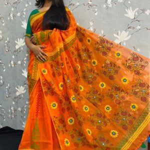 হাফ সিল্ক শাড়ি