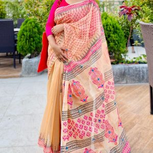 হাফ সিল্ক শাড়ি