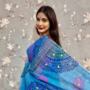হাফ সিল্ক শাড়ি