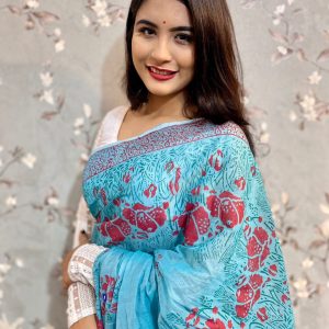 হাফ সিল্ক শাড়ি