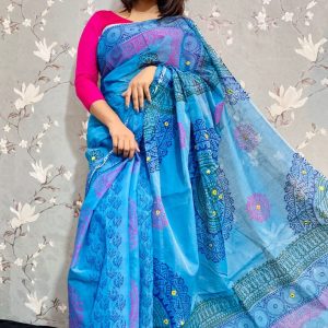 হাফ সিল্ক শাড়ি