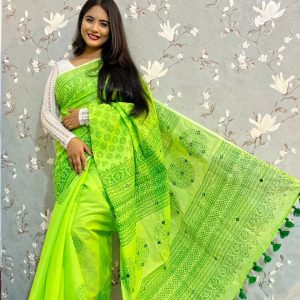 হাফ সিল্ক শাড়ি