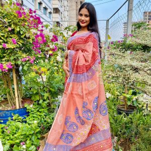 হাফ সিল্ক শাড়ি