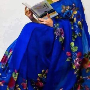 হ্যান্ড প্রিন্ট শাড়ি