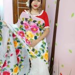 হ্যান্ড প্রিন্ট শাড়ি