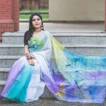 হ্যান্ড প্রিন্ট শাড়ি