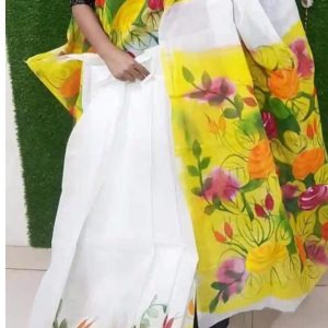 হ্যান্ড প্রিন্ট শাড়ি