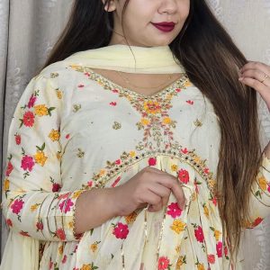 🥰নিউ আলিয়া কাট থ্রি পিস😍