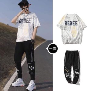 Drop Shoulder Mash T-Shirt and Trouser