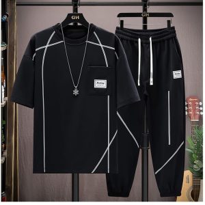 Drop Shoulder Mash T-Shirt and Trouser