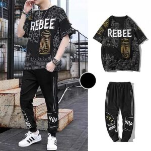 Drop Shoulder Mash T-Shirt and Trouser
