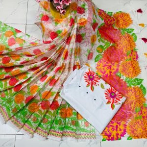 কাপল ড্রেস শাড়ি পাঞ্জাবি
