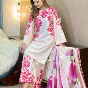 ক্রিন প্রিন্টের থ্রি পিস
