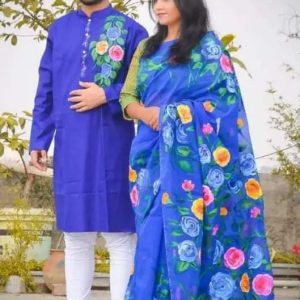 ট্রেডিশনাল হ্যান্ড প্রিন্ট কাপল সেট