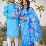 ট্রেডিশনাল হ্যান্ড প্রিন্ট কাপল সেট