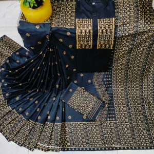 নতুন ধুপিয়ান সিল্ক শাড়ি ও পাঞ্জাবির কাপল সেট